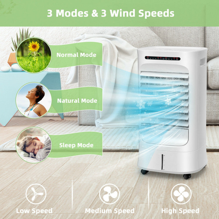 4-in-1 Portable Air Conditioner & Evaporative Air Cooler with Timer and 3 Modes