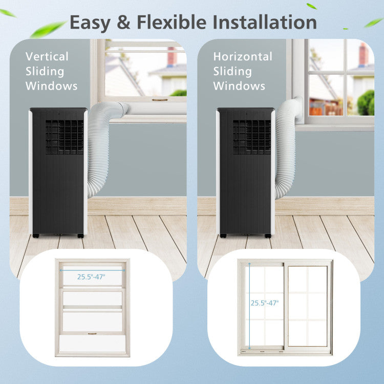 10000 BTU(Ashrae) Portable Air Conditioner Cools 350 Sq.Ft with Dehumidifier