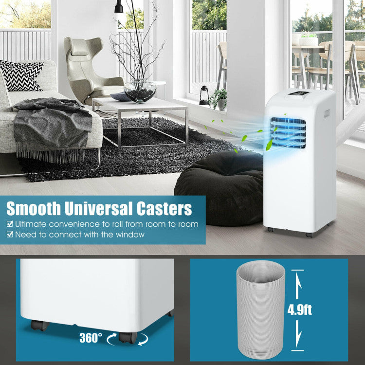 8000 BTU Portable Air Conditioner with Dehumidifier Function
