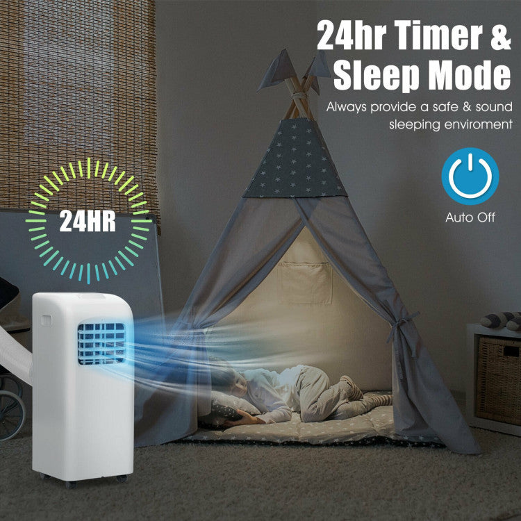 8000 BTU Portable Air Conditioner with Dehumidifier Function