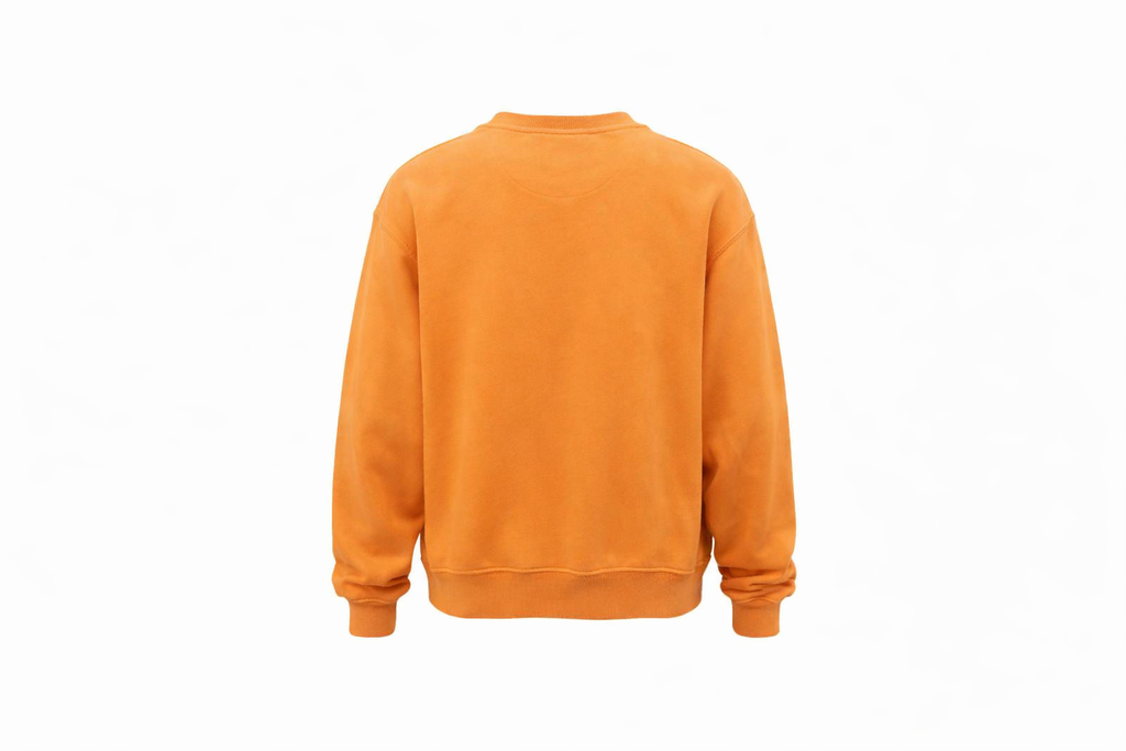 Pella Iowa Embroidered Orange Crewneck Sweatshirt for Women Oversized Casual Pullover